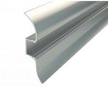 Профиль для светодиодной ленты накладной профиль-плинтус LEDCraft LC-LPL-1650-2 ANOD 2000х16х50мм картинка 